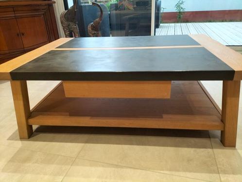 Table basse chêne mobilier de France, Huis en Inrichting, Tafels | Salontafels, Zo goed als nieuw, Eikenhout, Ophalen