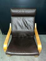 Fauteuil inclinable en cuir IKEA Poang, Enlèvement, Comme neuf, Cuir