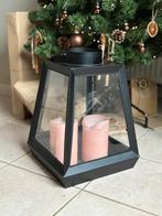 Metalen lantaarn incl. 2 kaarsen, Huis en Inrichting, Ophalen, Nieuw
