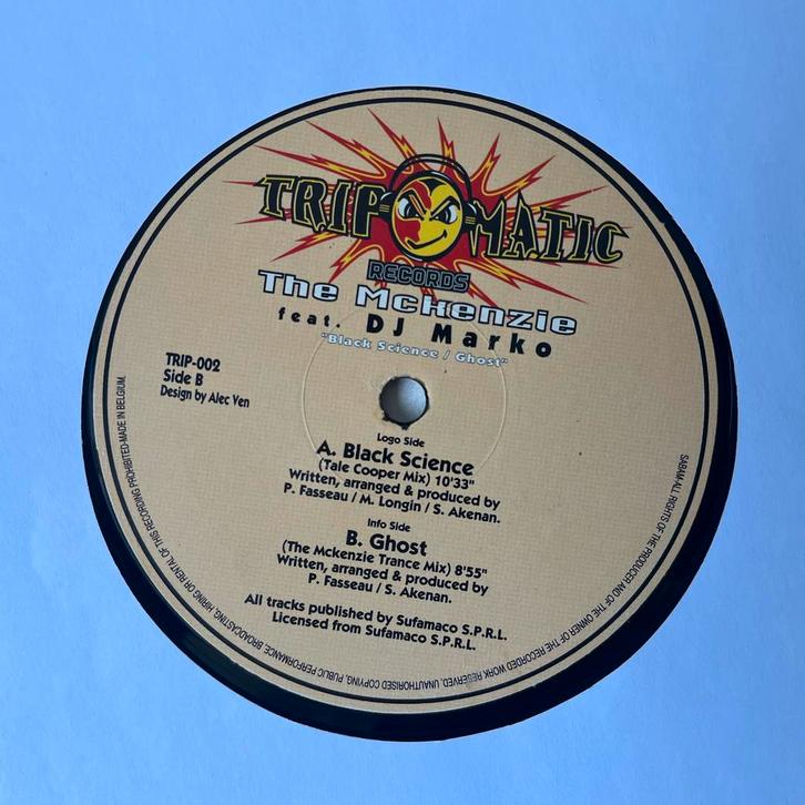 The Mackenzie Feat DJ Marko – Black Science / Ghost (1996), Cd's en Dvd's, Vinyl | Dance en House, Gebruikt, Techno of Trance