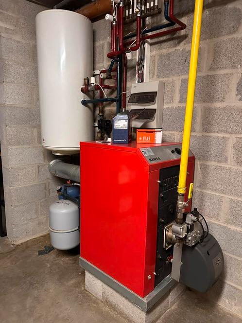 Hansa gas / mazout brander ketel + boiler, Doe-het-zelf en Bouw, Chauffageketels en Boilers, Boiler, Ophalen