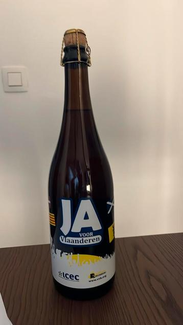 Ja voor Vlaanderen bierfles collectors item 2014 beschikbaar voor biedingen