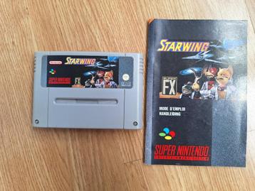 Starwing met handleiding voor de Super Nintendo (SNES) beschikbaar voor biedingen