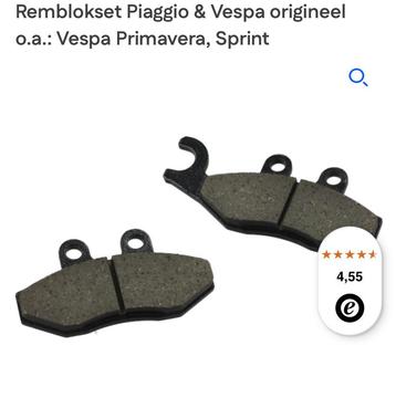 Remblokken vespa Piaggio etc, origineel en nieuw beschikbaar voor biedingen
