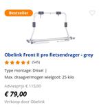 Fietsendrager Obelink voor op Dissel, Caravans en Kamperen, Caravanaccessoires, Ophalen, Nieuw