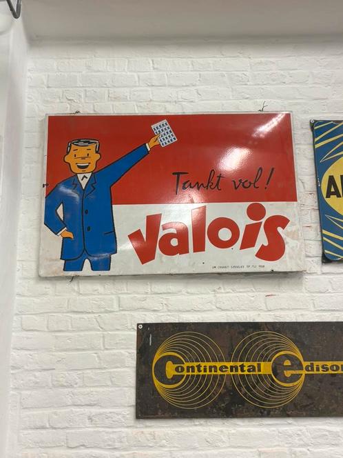 Valois emailbord, Verzamelen, Merken en Reclamevoorwerpen, Zo goed als nieuw, Ophalen