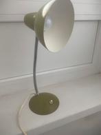 Lampe vintage - métal vert - cou flexible - années 60/70, Huis en Inrichting, Ophalen, Zo goed als nieuw, Metaal