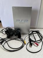 PS2 Silver + manette + jeux + carte mémoire, Utilisé, Enlèvement ou Envoi, Argent