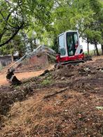Tuinenleuckx minitractor werktuigen kraan & chauffeur tehuur, Ophalen, Kraan