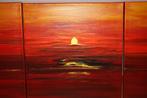 Triptiek - Modern schilderij - Origineel -Sunset at Key West, Antiquités & Art, Enlèvement