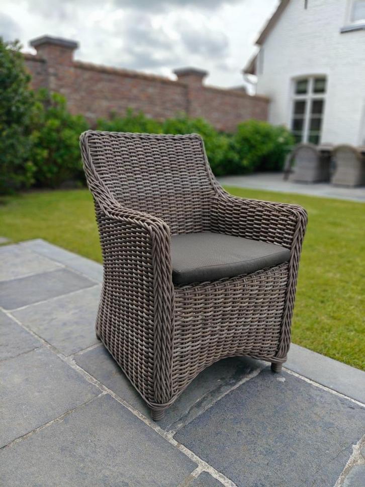 Te koop: 6 luxe tuinstoelen van Manutti, Tuin en Terras, Tuinstoelen, Ophalen
