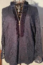 K-Design kantlook blouse met detail Nieuwstaat, Kleding | Dames, Ophalen of Verzenden, Zo goed als nieuw, Maat 46/48 (XL) of groter