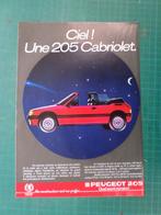 Peugeot 205 - publicité papier - 1986, Autres types, Utilisé, Enlèvement ou Envoi