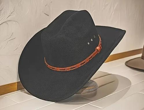 Cowboy hoed met mooie bruine Leder riemgesp (Nieuw), Kleding | Dames, Hoeden en Petten, Nieuw, Hoed, Ophalen