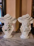 2 antieke vaasjes in porcelein, Antiek en Kunst, Antiek | Keramiek en Aardewerk, Ophalen