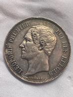 Léopold I 5 Francs 1858, Verzenden, Zilver, Zilver