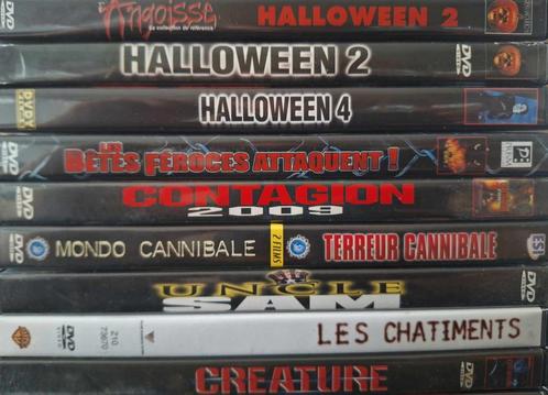 Horrorfilms op dvd - 1,00€, Cd's en Dvd's, Dvd's | Horror, Gebruikt, Monsters, Vanaf 16 jaar, Ophalen of Verzenden