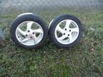 2 WIELEN 4 X 108 X 15 GEMONTEERD MET NIEUWE BANDEN, Auto-onderdelen, Banden en Velgen, Ophalen, 15 inch, Nieuw, All Season