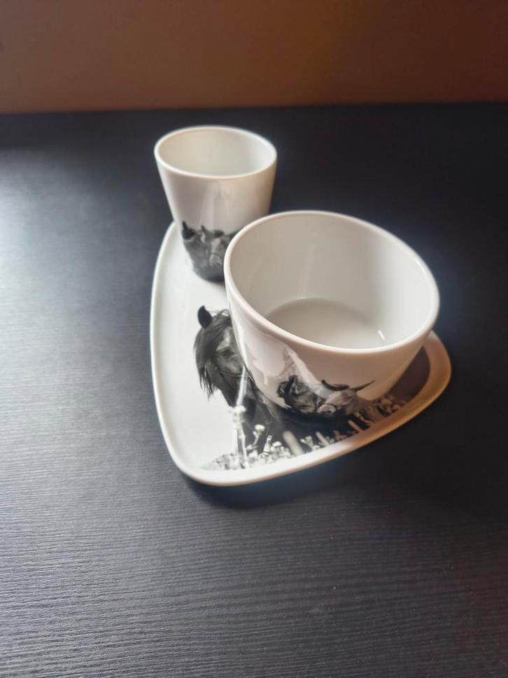 Service paarden, Antiek en Kunst, Antiek | Porselein, Ophalen of Verzenden