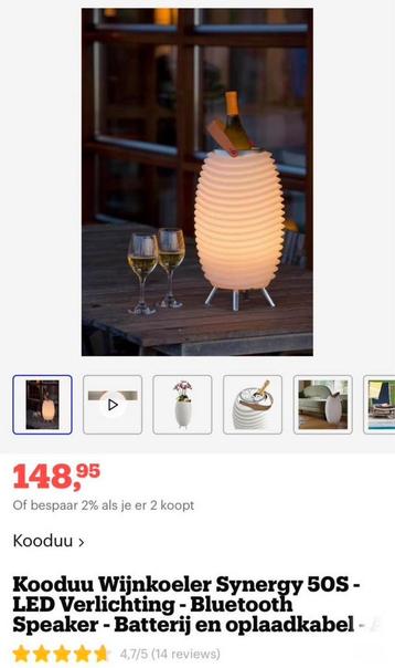NIEUW !! wijn koeler , verlichting, Elektronische apparatuur, Koelkasten en IJskasten, Ophalen, Nieuw