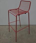 8x metalen rode barkrukken stapelbaar lot partij bar, Ophalen