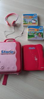 Storio van vtech met 3 spelletjes en hoofdtelefoon, Kinderen en Baby's, Speelgoed | Vtech, Ophalen of Verzenden, Zo goed als nieuw