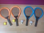 4 Rackets, 2 pluimen en 2 ballen (buitenspeelgoed), Ophalen of Verzenden, Nieuw