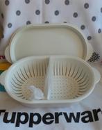 Tupperware nieuw retro ovale groentenschaal/serveerwonder 4, Nieuw, Crème, Verzenden