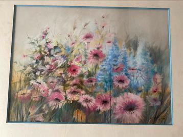 Peinture George Libotte; les fleurs beschikbaar voor biedingen