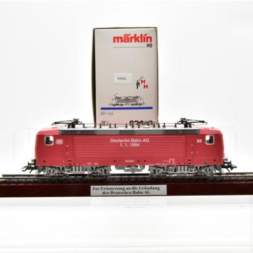 Märklin 83443 E-lok BR 143, Dt. Bahn AG 01.01.1994 nieuw OVP beschikbaar voor biedingen