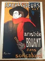 Typische Parijse poster van Toulouse-Lautrec, Ophalen of Verzenden, Canvas of Doek, A1 t/m A3, Reclame