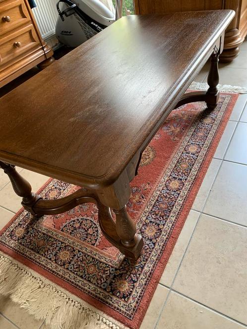 Salontafel in donkere Franse eik, Huis en Inrichting, Tafels | Salontafels, Zo goed als nieuw, Ophalen