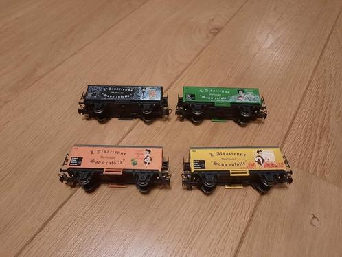 Märklin 44564.001 - set 4 wagons "L'Alsacienne", Hobby & Loisirs créatifs, Trains miniatures | HO, Comme neuf, Set de Trains, Märklin