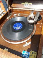 Columbia Grafonola platenspeler eik én 22 platen, Muziek en Instrumenten, Ophalen