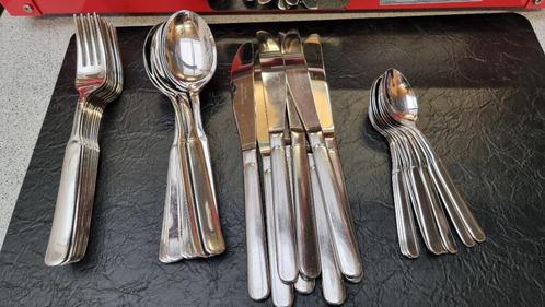 PINTINOX 12-delige bestek set, Huis en Inrichting, Keuken | Bestek, Zo goed als nieuw, Bestekset, Inox of Chroom, Vaatwasserbestendig
