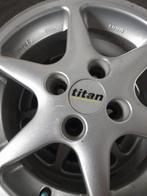 4 Pneus d’hiver « rotation » 165/70 R14 81T M&s + jantes, Auto-onderdelen, Banden en Velgen, Ophalen, Winterbanden, Banden en Velgen