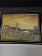 Schilderij vlas Beel, Antiek en Kunst, Ophalen