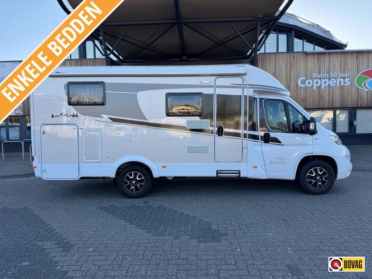 Carado T 337 2019 ENKELE BEDDEN!, Caravans en Kamperen, Mobilhomes, tot en met 3, Half-integraal, Carado, Diesel, Handgeschakeld