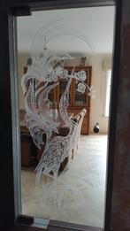 Geslepen glazen binnendeur, Ophalen, Zo goed als nieuw, Overige typen, Veiligheidsglas