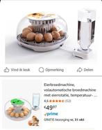 Broedmachine met toebehoren, Enlèvement, Comme neuf