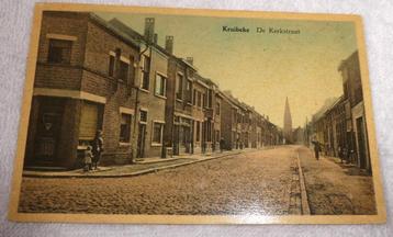 postkaart  Kruibeke de kerkstraat, Enlèvement ou Envoi
