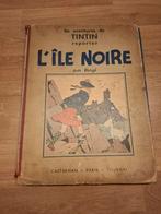 Tintin BD: L île noire 1938 édition noire et blanche. RARE, Livres, Enlèvement ou Envoi