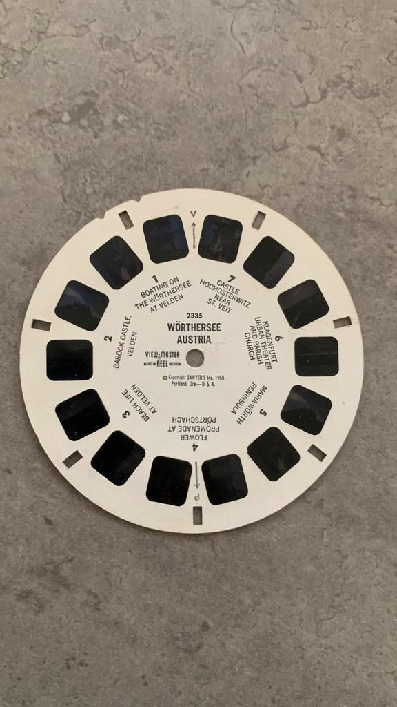 View-Master vintage – Wörthersee, Autriche, Collections, Jouets, Utilisé, Enlèvement ou Envoi