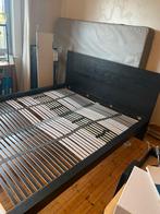 Ikea bed Malm, Huis en Inrichting, Slaapkamer | Bedden, Ophalen, Zwart, Tweepersoons, Zo goed als nieuw