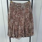 Zomer rok met tijger print, Bruin, Zo goed als nieuw, Onder de knie, Ophalen