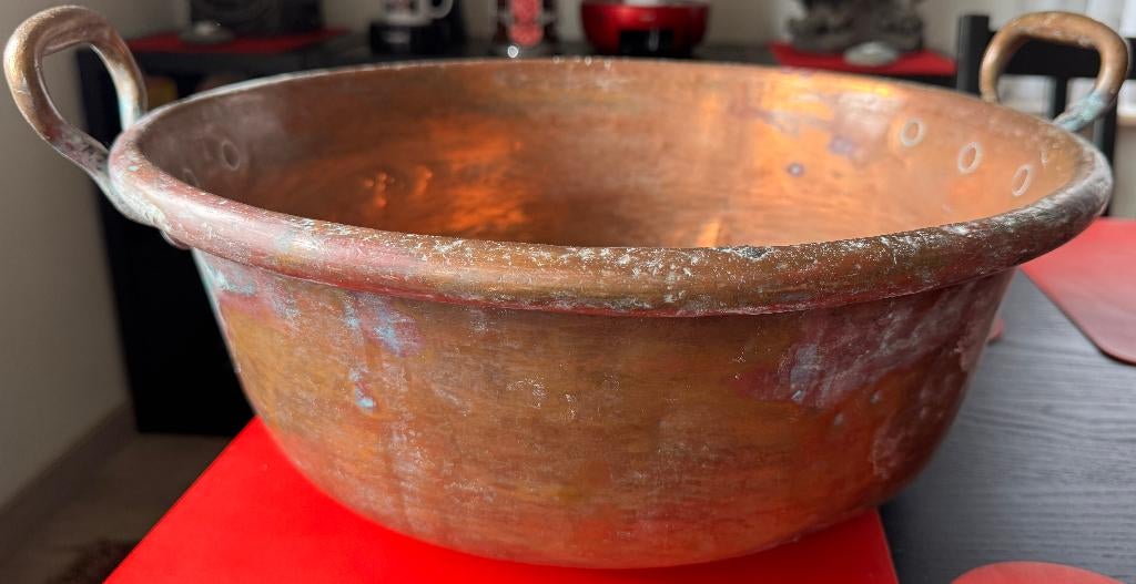 Ancien Pot en Cuivre pour Confiture, Antiquités & Art, Enlèvement, Cuivre