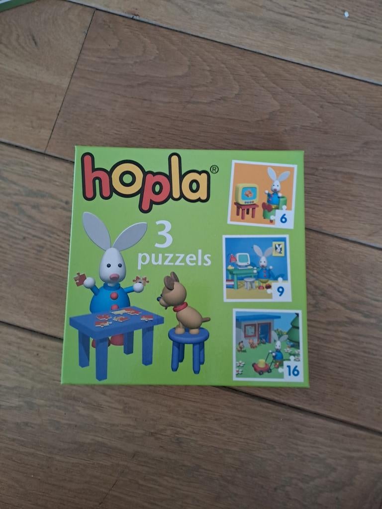 3 puzzels van Hopla, Ophalen