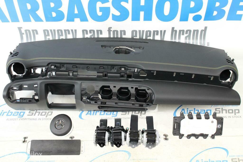 Airbag Tableau de bord coutures jaune Mercedes A classe W177, Autos : Pièces & Accessoires, Enlèvement ou Envoi, Utilisé