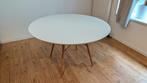 Table ronde Ø120 cm blanche – style scandinave / Eames, Maison & Meubles, Tables | Tables à manger, Quatre personnes, Métal, Rond