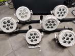 6x LUXIBEL LX114 - LED PAR 7 x 6 W - LED WIT WARM/KOUD, Muziek en Instrumenten, Licht en Laser, Ophalen, Gebruikt, Licht, Kleur